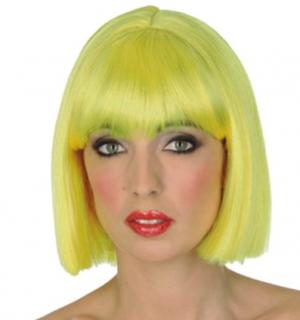 Perruque Crazy fluo jaune