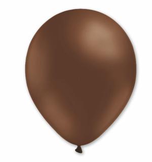 50 ballons latex 25cm chocolat fabriqués en France