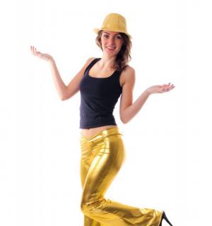 Pantalon disco or satiné taille M/L