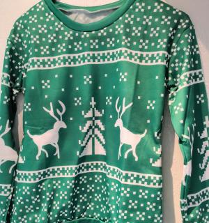 Sweat shirt Noël vert femme taille 38