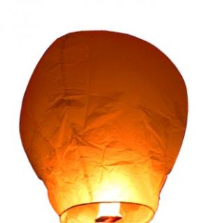 Lanterne volante thaïlandaise orange