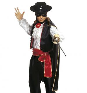 Cavalier noir Zorro taille L