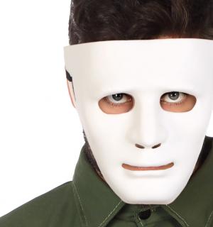 Masque blanc rigide