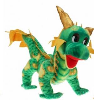 peluche dragon vert 70cm