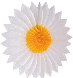 Eventail Marguerite ou tournesol 50cm