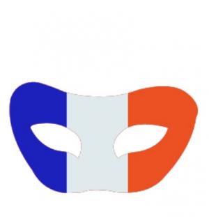 Loup pvc bleu blanc rouge