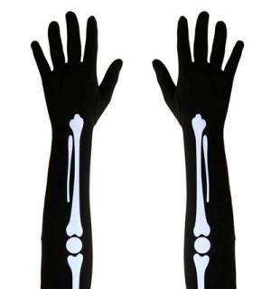 Gants squelette long