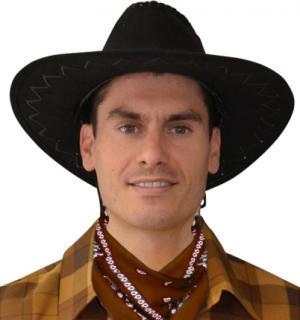 Bandana cowboy marron