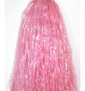 Paire de petits pompons rose