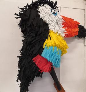 Pinata à casser toucan fabrication artisanale