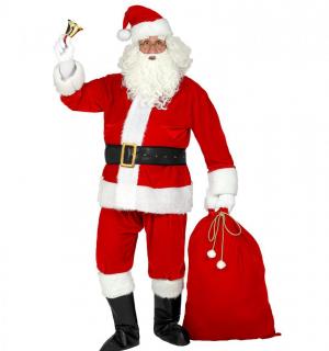Costume Père-noël professionnel luxe velours
