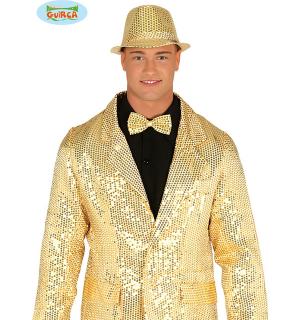 Veste de costume à sequins or taille M