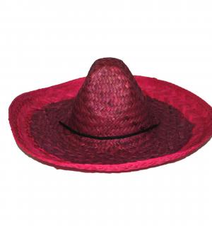 Sombrero mexicain adulte rouge
