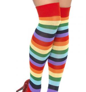 Chaussettes de clown multicolores