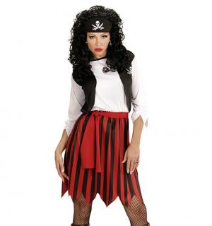 Pirate noire et rouge taille L