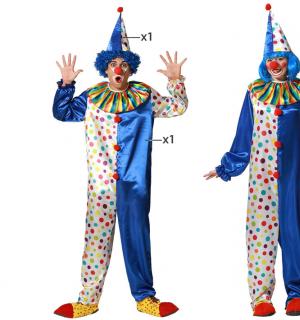 Combinaison de clown satin taille S