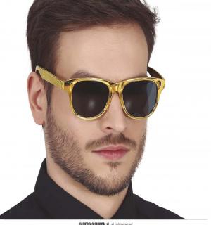 Lunettes de soleil métallisées or (N06)