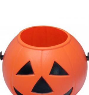 Seau chaudron citrouille 16cm pour bonbons