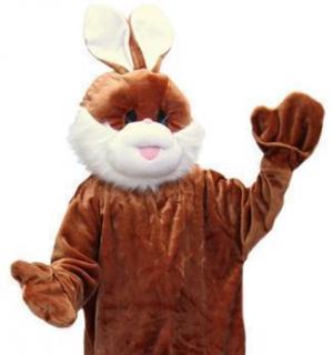 Mascotte Big Lapin brun