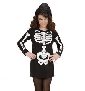  Robe squelette avec capuche 8/10 ans