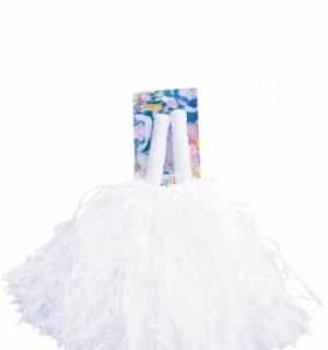 Paire de petits pompons blanc