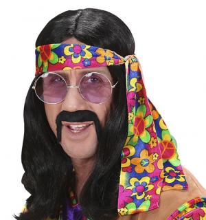 Perruque Hippie noire