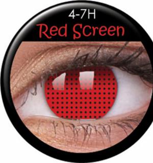 Lentilles cosmétiques RED SCREEN annuelles
