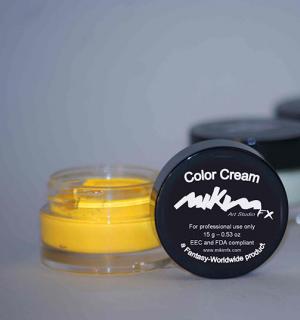 Fard crème Mikim Professionnel jaune vif F3