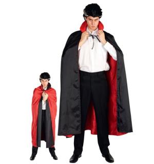Cape tissu vampire réversible 130cm