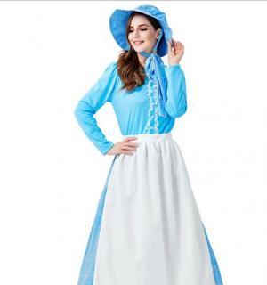 Robe western bleue taille M