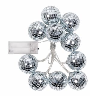 Guirlande lumineuse boule à facettes