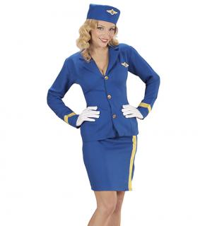 Hotesse de l'air bleue taille S