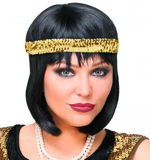 Bandeau de tête sequins or