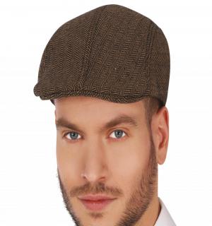Béret gangster gris velours 19ème siècle