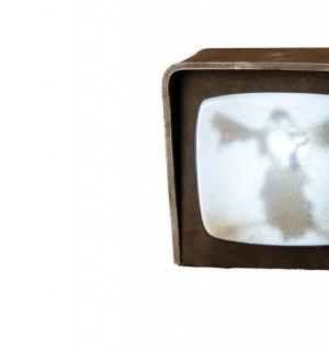 Téléviseur hanté vintage son et lumière