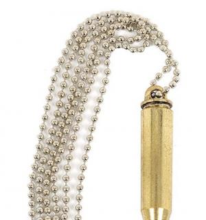 Collier balle de carabine