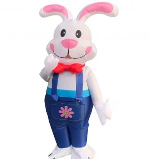 Mascotte Lapin de Pâques géant gonflable taille M/L
