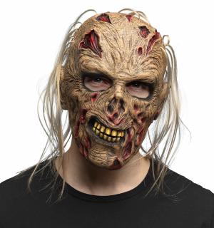 Masque tête latex Zombie intégral