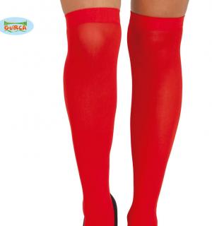 Chaussettes hautes rouge