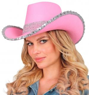 Chapeau cow girl party strass rose