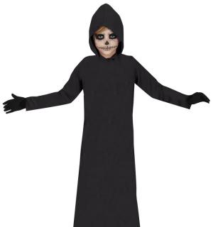 Tunique noire à capuche taille 7/9 ans