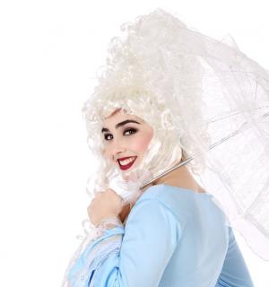 Ombrelle blanche en dentelle