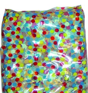 Palette de 2000 pochettes de 100g de confettis multicolores carnaval corso