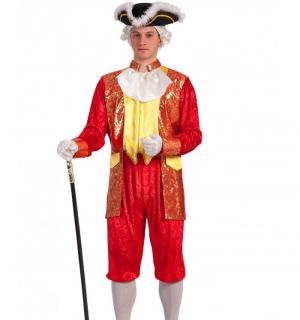 Costume marquis rouge et doré taille M/L