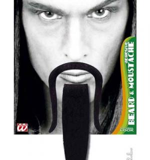 Moustaches et bouc mandarin adhésives