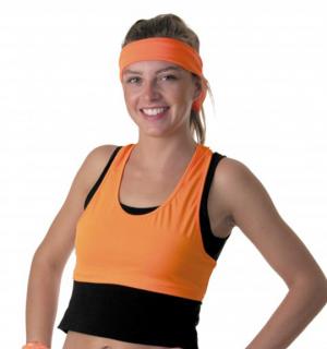 Brassière fluo orange