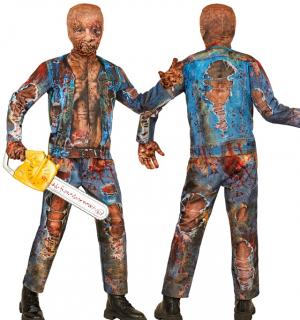 Déguisement effet réaliste zombie imprimé Fast Costume intégral taille 4/5 ans