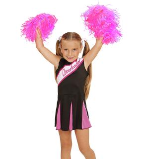 Cheerleader noire rose 5/7 ans