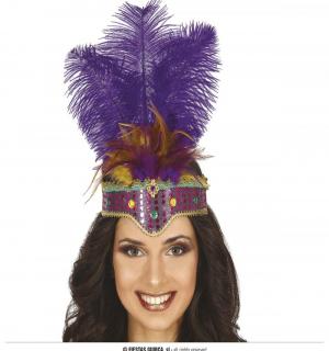Diadème à plumes Carnaval de Rio