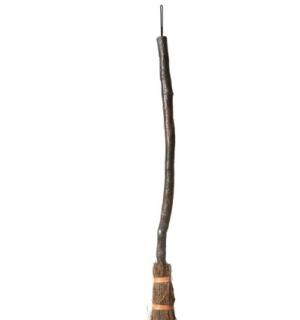 Balai de sorcière 90cm paille et bois